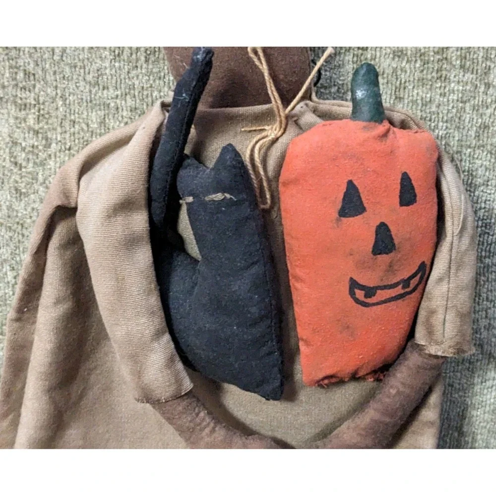 Primitive Halloween Raggedy Ann Style Doll 16